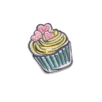 Ecusson thermocollant fashion muffin 4cm x 3cm