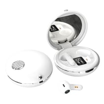 Ecouteurs Bluetooth 5.3 True Wireless HiFi Stéréo Miroir De Maquillage Rose Blanc YONIS