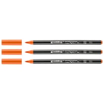 Lot de 3 feutres pinceaux porcelaine - EDDING - Orange - Pointe 1-4 mm
