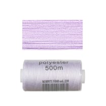Bobine 500m fil polyester Lavande