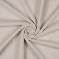 Tissu Polaire doux Velours d'Hiver uni Beige sable
