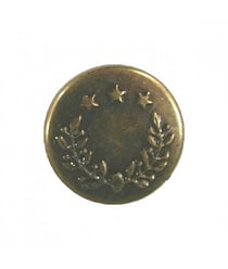 Carte de 4 boutons Jeans Laiton vieilli 18mm - Union Knopf Marron