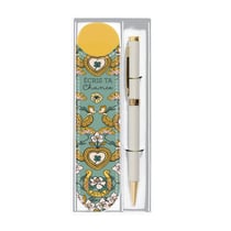 Set cadeau stylo bille & étui assorti De tout mon coeur - Hirondelles & Cie