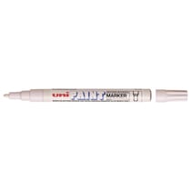 Lot de 12 Marqueurs PAINT Marker PX21 Pointe conique fine 0,8 - 1,2mm Blanc UNI-BALL