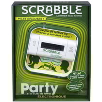 Scrabble party electronique - jeu de lettres - mattel - y2364