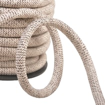 Cordon chiné pour anses de sacs 10mm écru au mètre