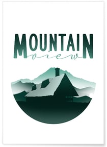 Poster Mountain View | A3 : 29,7x42cm
