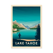 Affiche 50x70 cm - Lake Tahoe - Olahoop Travel Posters