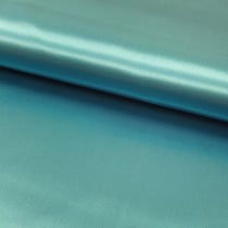 Tissu Satin uni Bleu turquoise x1m