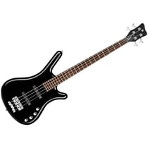 RockBass Corvette Basic Short Scale 4 String Solid Black High Polish Warwick