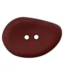 Carte de 1 bouton navette marron 2 trous 54mm - Union Knopf Marron