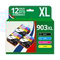 903XL - Pack 12 cartouches HP 903XL compatibles HP OfficeJet 6950 6960 Pro 6970 - 123CONSOMMABLES