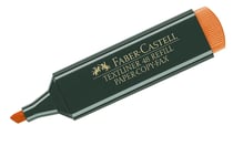 Surligneur rechargeable pointe biseautée 1-5 mm - FABER-CASTELL - Orange Fluo - Textliner 48 Refill
