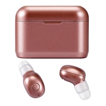 Ecouteurs Bluetooth 5.0 Etanche Avec Boîte De Charge Magnétique Rose Gold Rose YONIS