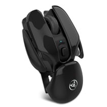 Souris Sans Fil Silencieuse Rechargeable Haute Précision 1600DPI Rose Noir YONIS