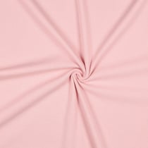 Tissu Jersey Coton côtelé uni Rose pâle