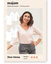 Patron couture Pull / T-shirt Vice-Versa