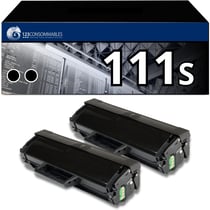 111S - Pack 2 toners Samsung MLT-D111S compatible Xpress M2020W M2070W M2022W - 123CONSOMMABLES