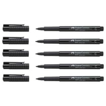 Lot de 5 feutres PITT Artist Pen pointe 1,5 mm - FABER-CASTELL - Noir