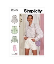 Patron Simplicity 9467 - Hauts pour jeunes filles taille n°FR 34-42