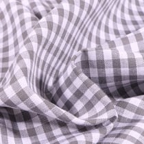 Tissu Rayures Petits carreaux 5 mm Gris