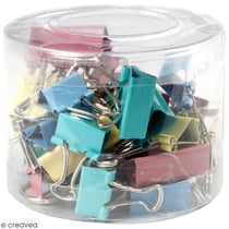 Assortiment Pinces double clip - Multicolore - 30 pcs