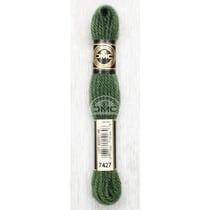 Fil de laine - DMC - Laine Colbert - 100% laine - Vert mousse de chêne - 7427 - Canevas
