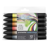 Lot de 12 feutres Promarker Watercolour tons floraux Winsor et Newton