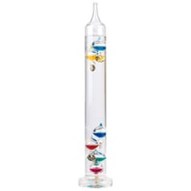 Thermomètre de Galilée en verre 37 cm