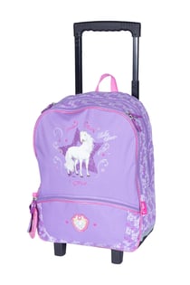 Sac à roulettes 38 cm – BELLA SARA – Violet – 2 compartiments