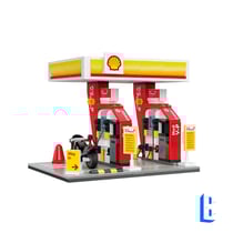 Jeux De Construction - Cada - La Petite Station Essence Shell -