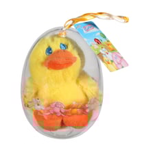 Peluche - Oeuf p'tit poulailler canard en peluche - 12 cm