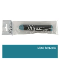 Pastel à l'huile - métal turquoise
