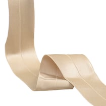 Elastique satiné pré-plié 45mm beige au mètre