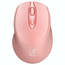 Souris Ergonomique Sans Fil Rechargeable 1600dpi Rose Pour PC Et Tablette Rose YONIS