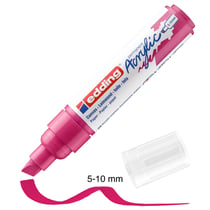 Marqueur Acrylic Edding 5000 - Pointe Large biseautée - Magenta