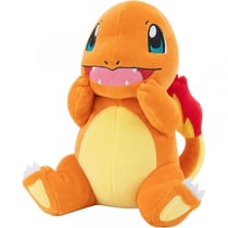 Peluche pokemon salameche 21 cm - doudou licence dragon orange