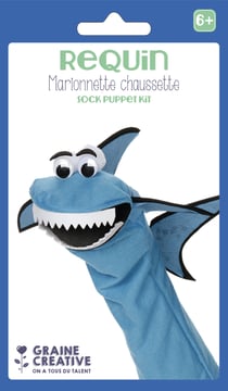 Marionnette chaussette Requin