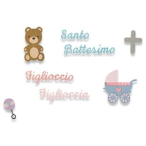 Gabarit de découpe pour machine - Sizzix - Thinlits - Battesimo (Baptême)