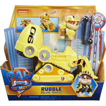 Pat patrouille le film : ruben et son camion toupie transformable - figurine chien - vehicule de luxe - paw patrol - spin master - 20133389