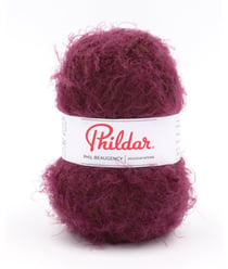 Pelote de laine à tricoter PHIL BEAUGENCY - Phildar Grenat Rouge