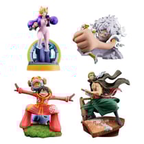 One Piece - Set 4 figurines One Piece Petitrama Logbox Re Birth Egghead 9 cm