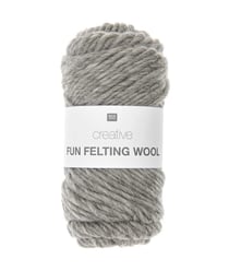 Laine à feutrer créative CREATIVE FUN FELTING WOOL - Rico design 08 Gris