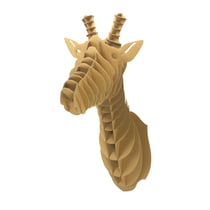 Maquette en carton Trophée Girafe 58 x 19 x 41 cm