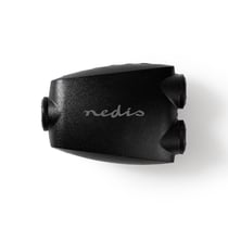 Nedis Adaptateur Audio Optique Toslink Femelle vers 2 Femelles Son Numérique Noir