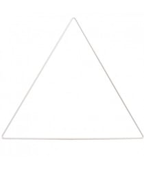 Anneau de métal triangle blanc 30 cm pour décoration murale - Rico Design 30 Cm blanc