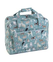Sac pour machine à coudre motif Chiens - 20x44x38cm - Distifil Vert