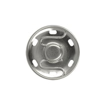 2 boutons pressions à coudre 25mm argent