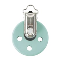 Clip en bois FSC 100%, 37mm ø, vert menthe, 1 pce.