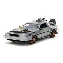 Retour vers le Futur III - Réplique métal 1/24 DeLorean Time Machine Railroad Wheels - Jada Toys
